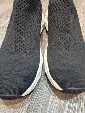 Ash Women’s Black Knit Slip-On Sneakers - Minimal Sock Runner SZ 9